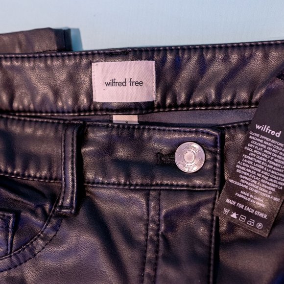 Wilfred Free Charm Pant High-waisted Vegan Leather leggings - Picture 3 of 5